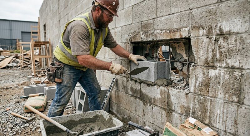 Block Wall Repair in Hazel Green, AL