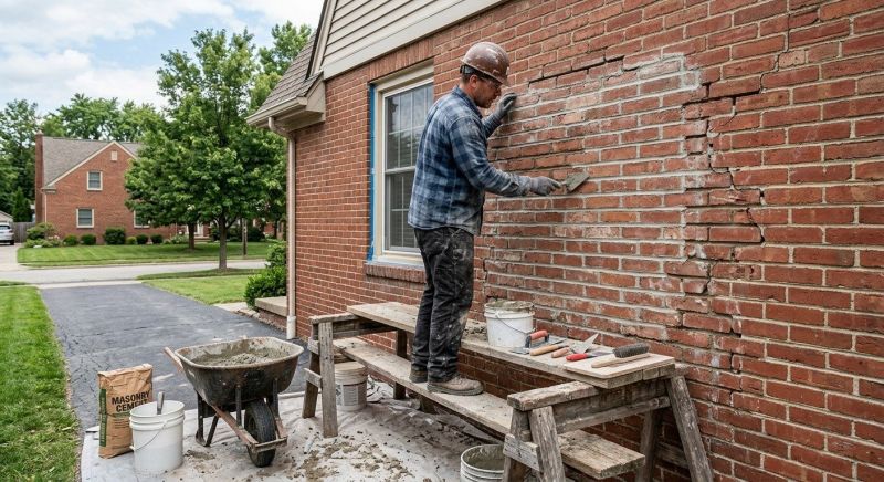 Brick Flatwork Repair in Courtland, AL