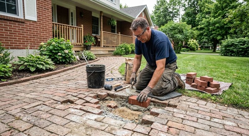 Brick Flatwork Repair in Harvest, AL