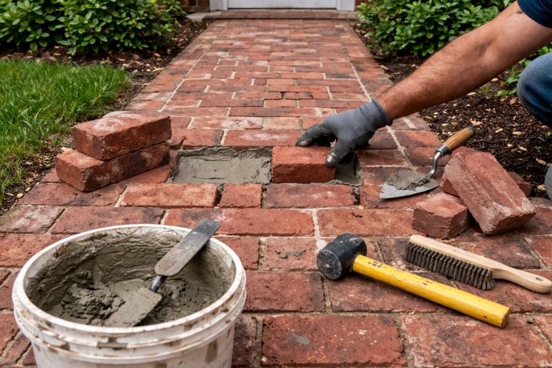 Brick Pathway Repair in Athens, AL
