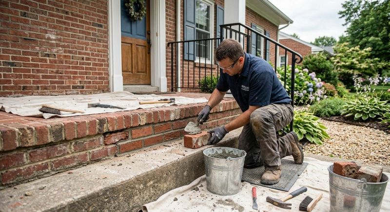 Brick Stairs Repair in Hartselle, AL