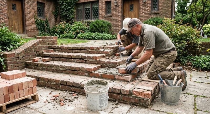 Brick Stairs Repair in Athens, AL