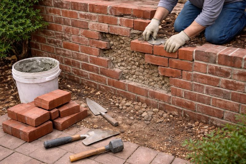Brick Wall Repair in Athens, AL