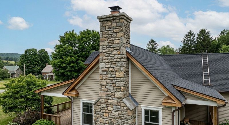 Stone Chimney Installation in Athens, AL