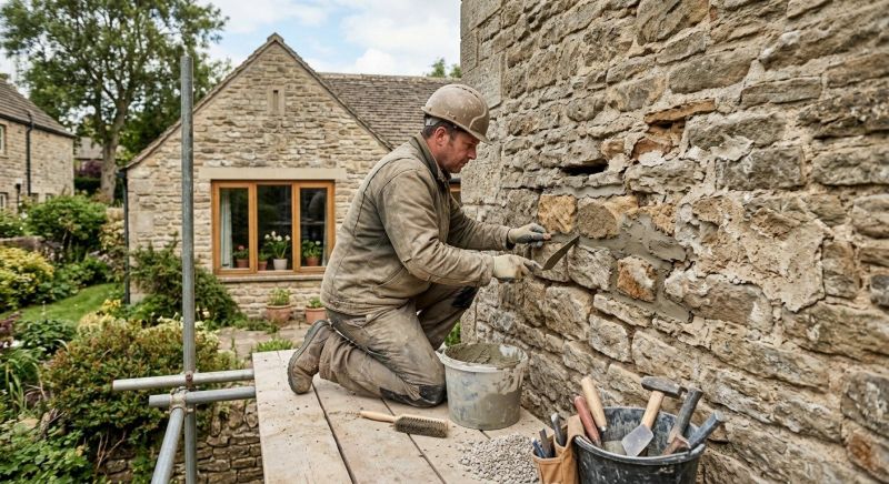 Stone Masonry Repair in Harvest, AL
