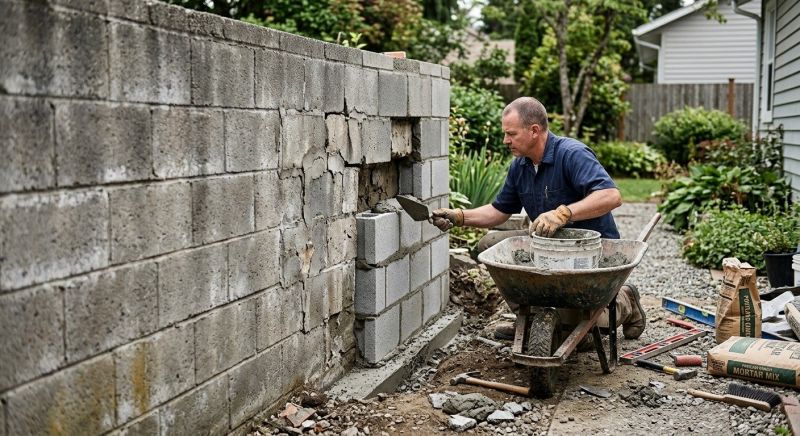 Cinder Block Repair